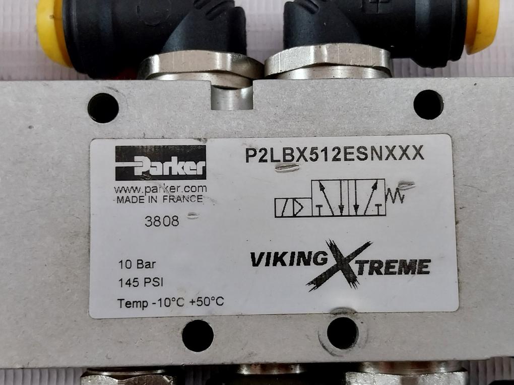 Parker P2Lbx512Esnxxx Pneumatic Valve 24Vdc 1.2W 10 Bar/145 Psi