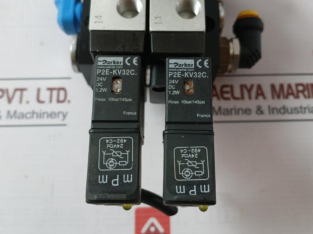 Parker P2Lbx512Esnxxx Viking Xtreme Pneumatic Solenoid Valve Assembly 145 Psi