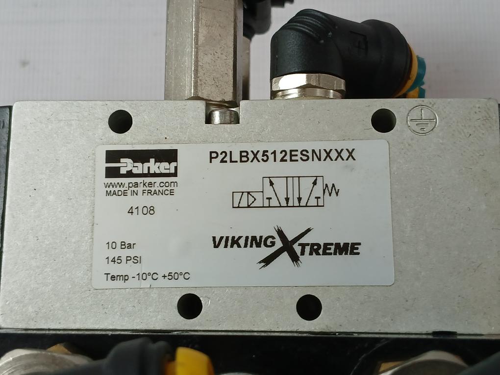 Parker P2Lbx512Esnxxx Viking Xtreme Pneumatic Solenoid Valve Assembly 145 Psi