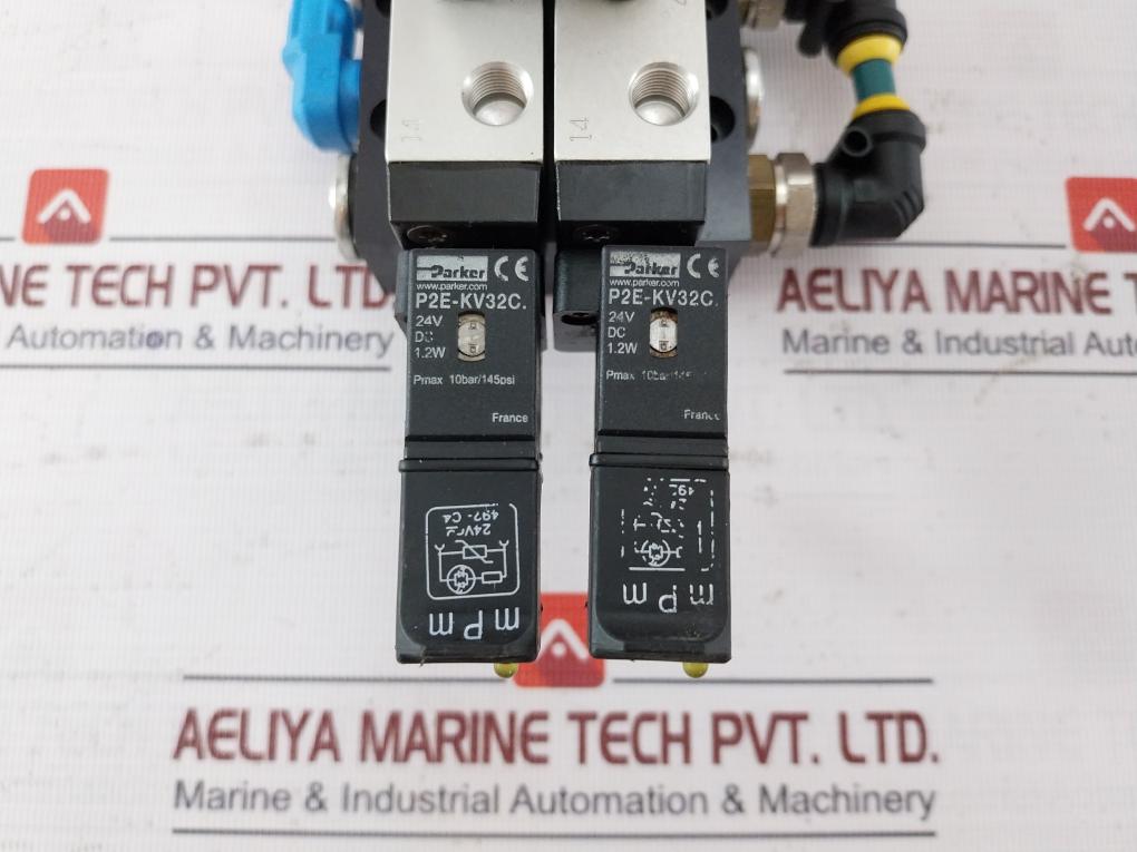 Parker P2Lbx512Esnxxx Viking Xtreme Pneumatic Valve P2E-kv32C 10Bar/145Psi 24Vdc