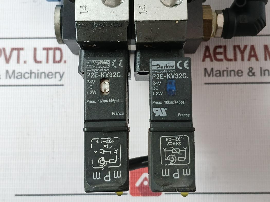 Parker P2Lbx512Esnxxx Viking Xtreme Pneumatic Valve P2E-kv32C 24Vdc 10Bar/145Psi