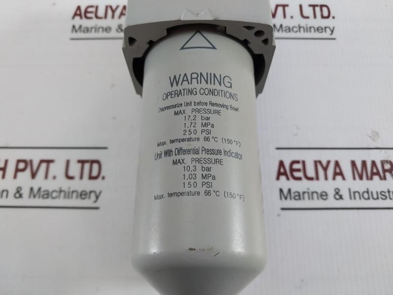 Parker P32Fa23Esan Pneumatic Filter 17,2Bar 1,72Mpa 250Psi 66°C (150°F) 10,3 Bar