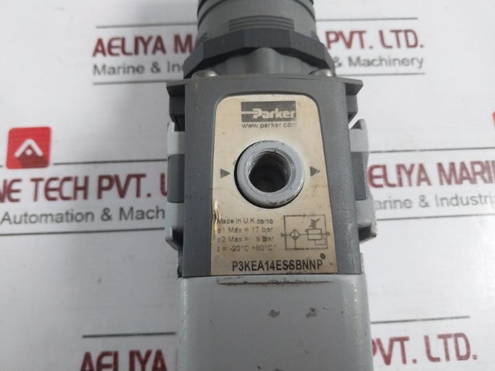 Parker P3Kea14Essbnnp Filter Regulator P1 Max= 17 Bar