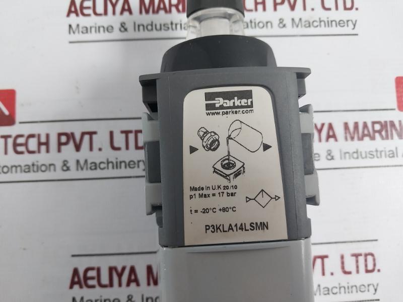 Parker P3Kla14Lsmn Pneumatic Air Lubricator 17 Bar 25412