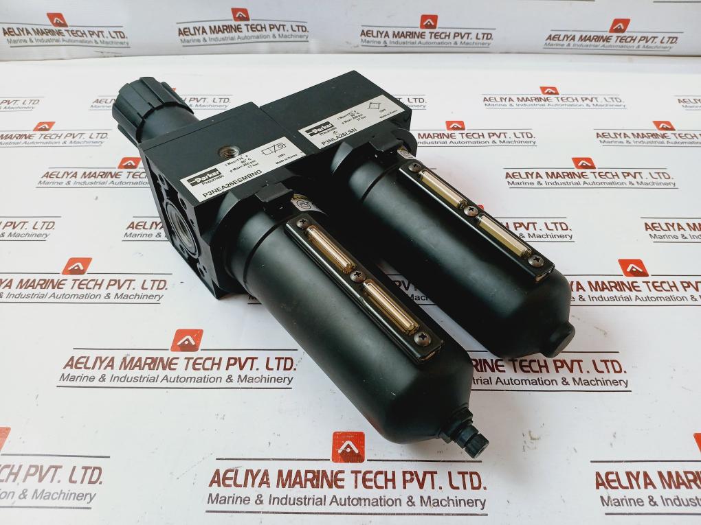 Parker P3Nla26Lsn P3Nea26Esmbng Pneumatic Filter Regulator Lubricator 250 Psi
