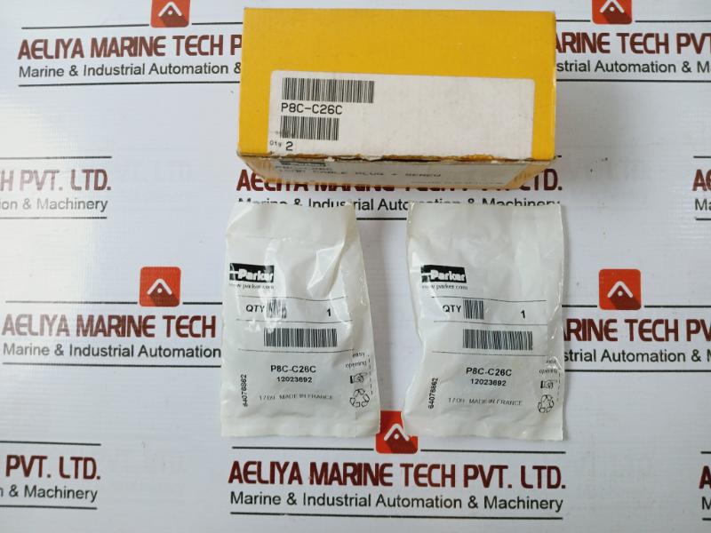 Parker P8C-c26C Solenoid Connector / Cable Plugs With Screw