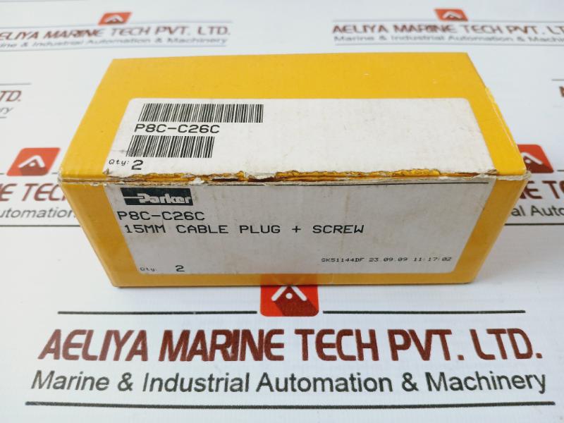 Parker P8C-c26C Solenoid Connector / Cable Plugs With Screw