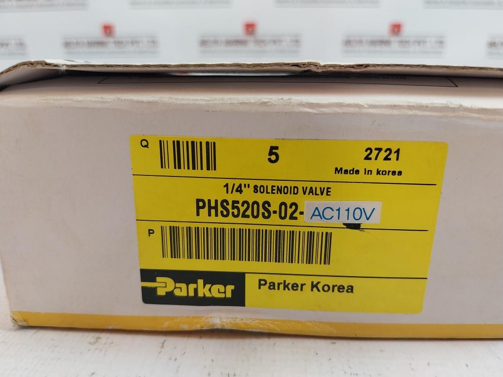 Parker Phs520S-02 Solenoid Valve 110V Ac/Dc 50-60Hz 5.0-4.2Va