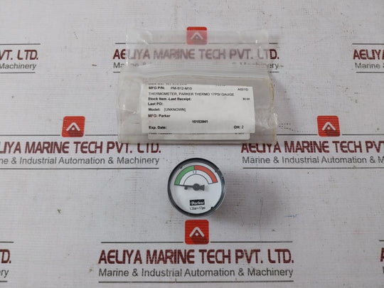 Parker Pm-b12-m10 Return Filter Indicator Visual 17 Psi 10153941