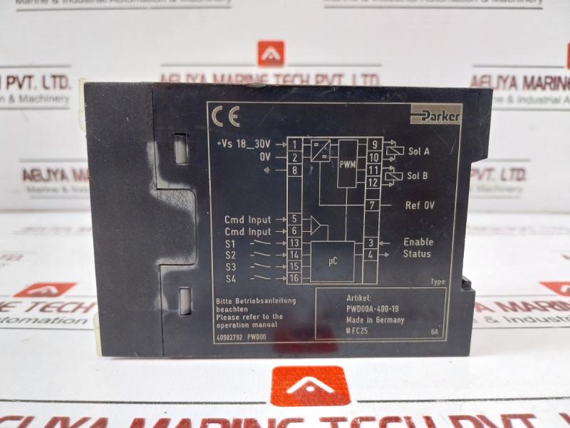 Parker Pwd00A-400-19 Open Loop Control Driver Module 18-30V Rs-232