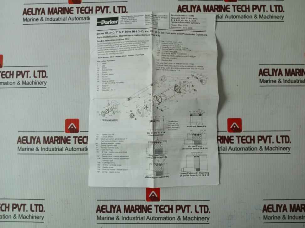Parker Rg2Hlts301 Hydraulic Cylinder Rod Gland Seal Kit 3