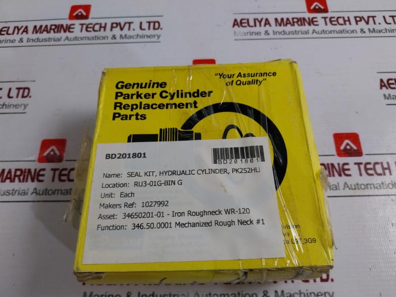 Parker Rg2hlts101 Hydraulic Cylinder Seal Kit, Series 2h