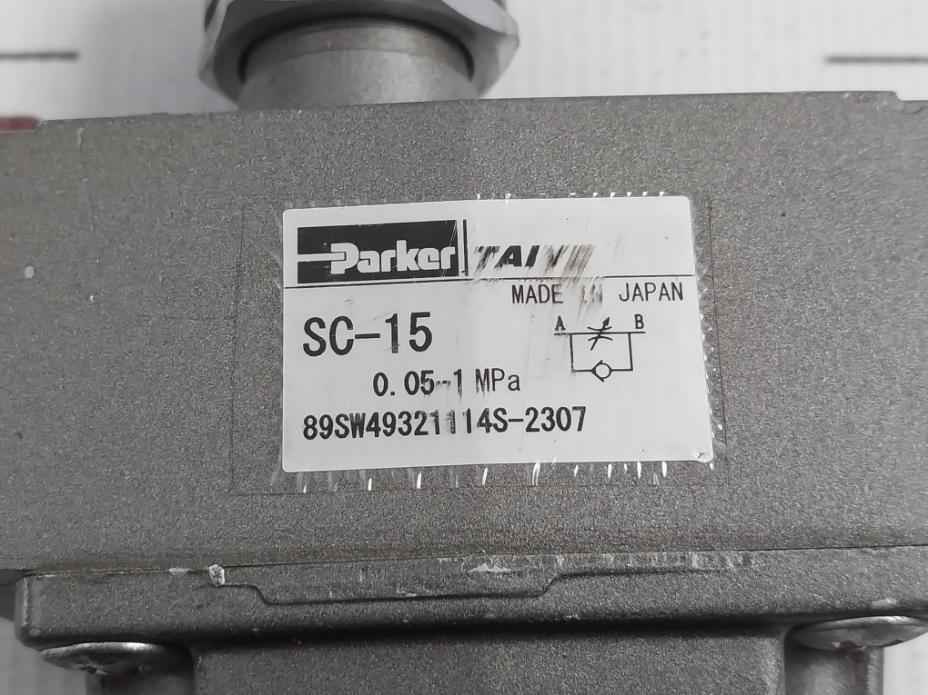 Parker Sc-15 Speed Controller 0.05-1 Mpa 89Sw49321114S-2307