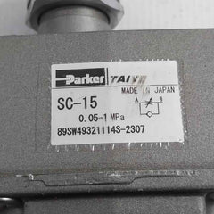 Parker Sc-15 Speed Controller 0.05-1 Mpa 89Sw49321114S-2307