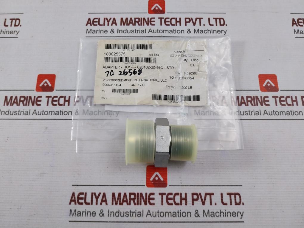 Parker Sma-16 Fitting Adapter-hose 1-5/16 W1357149 3/8 Npt