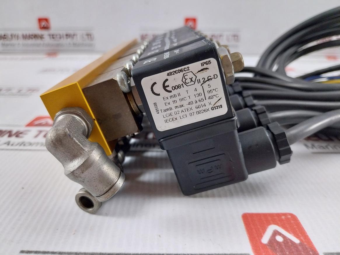 Parker 482606C2 Solenoid Valve W/ Block Ip65 24V Dc 2.5W