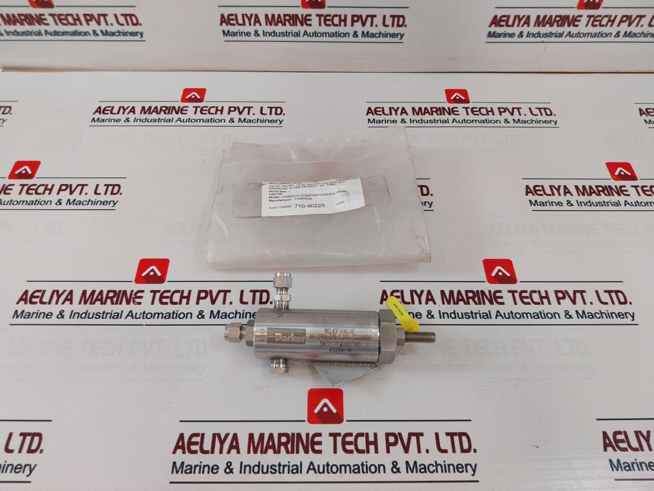 Parker 4A-lpra-epr-3,300-sslh3690 Diverter Control Panel Relief Valve