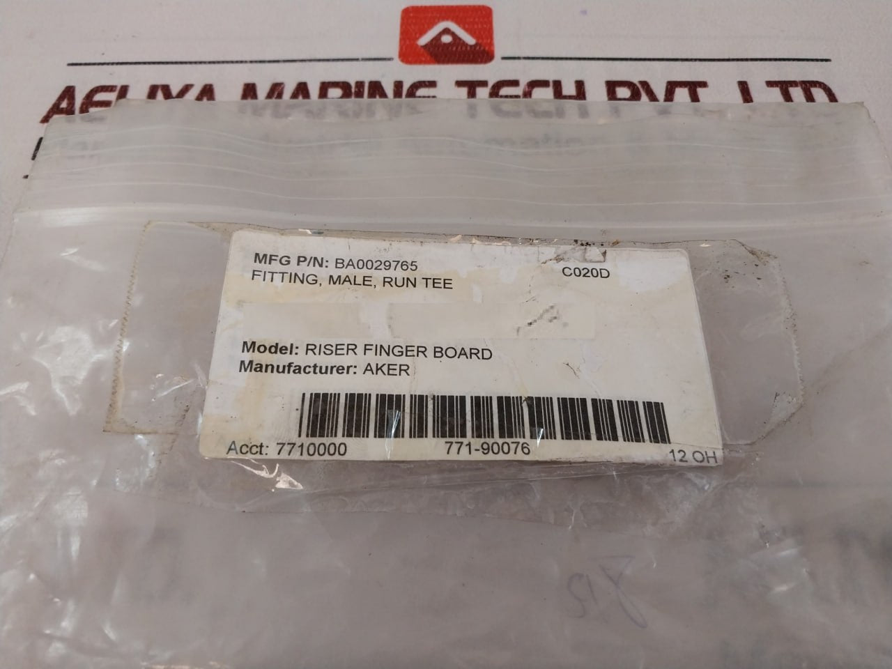 Parker 6R4Omxs Fluid Connector Ba0029765 Male Fitting