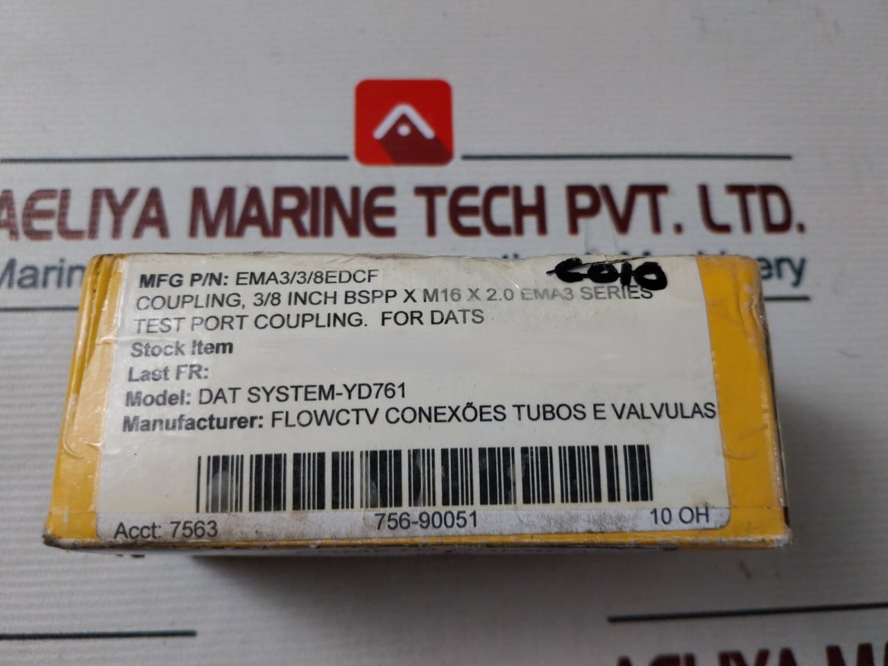 Parker Ema3 Diagnostic Fitting Steel, Test Point Diagnostic Coupling