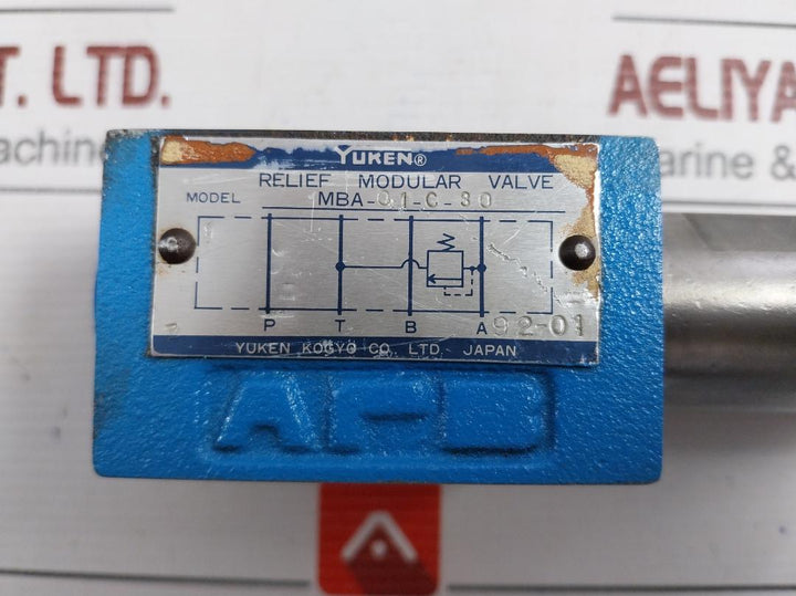 Relief Modular Valve Yuken Part No.Mba-01-c-30