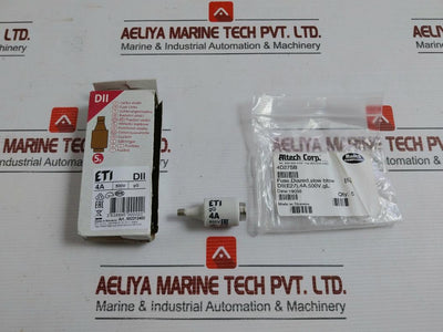 Part No: 002312402 Diazed Fuse Link Slow Blow By Eti 4A 500V(1 Box = 5 Pcs)