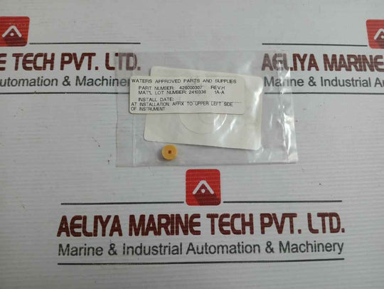 Part No: 425000307 Waters .0787 Id Floating Flanged Wash Seal