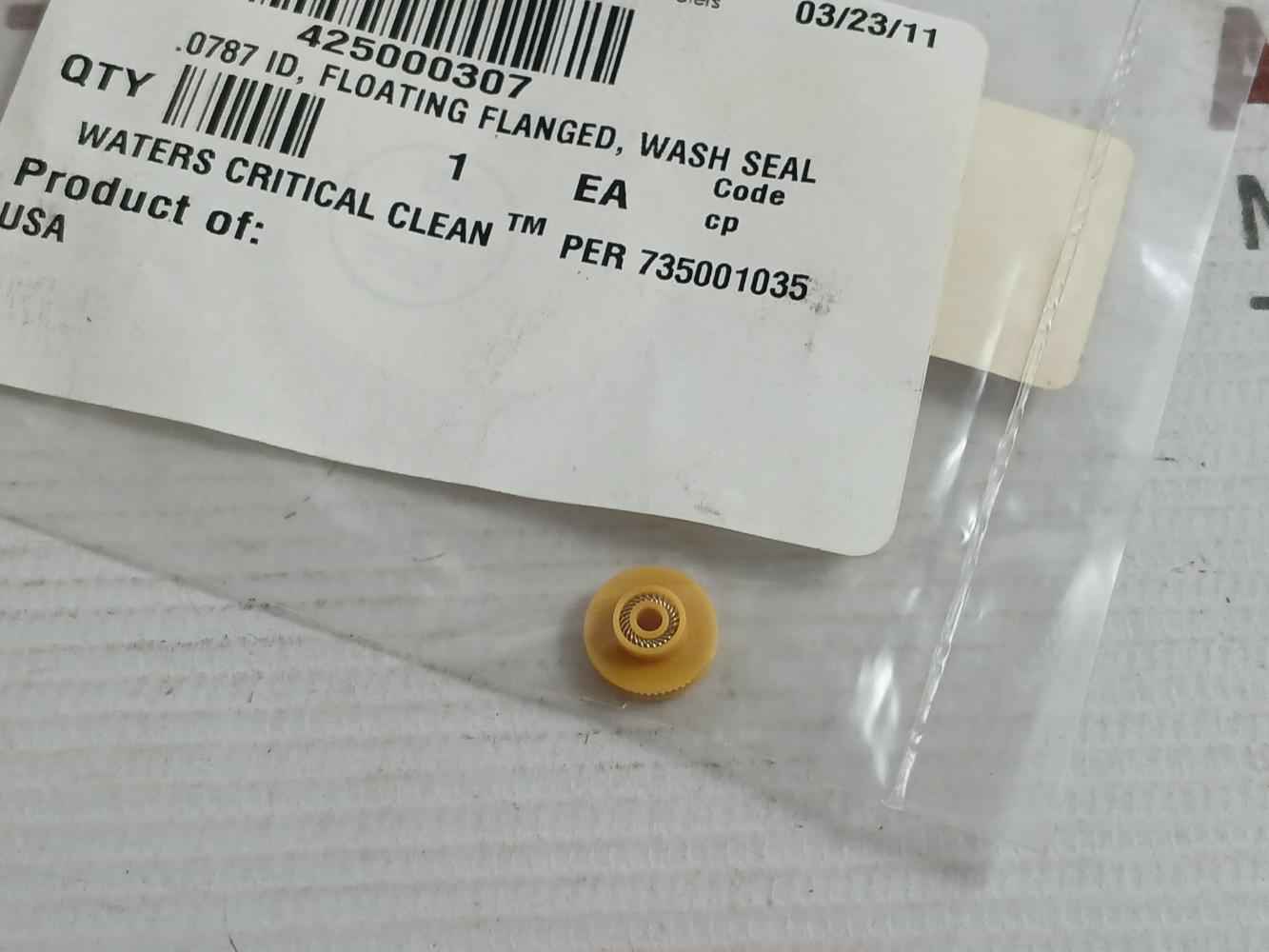 Part No: 425000307 Waters .0787 Id Floating Flanged Wash Seal