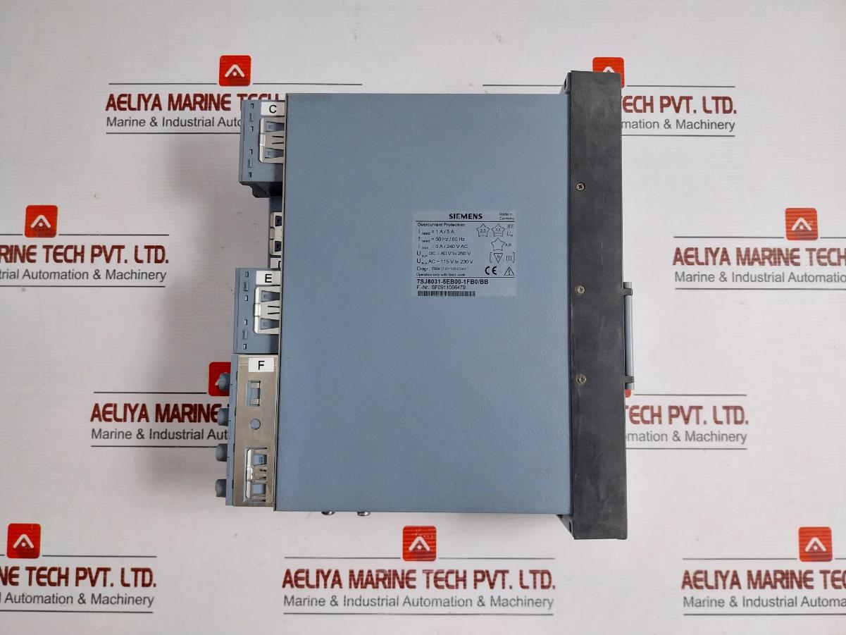 Part No: 7Sj8031-5Eb00-1Fb0/Bb Overcurrent Protection Relay By Siemens