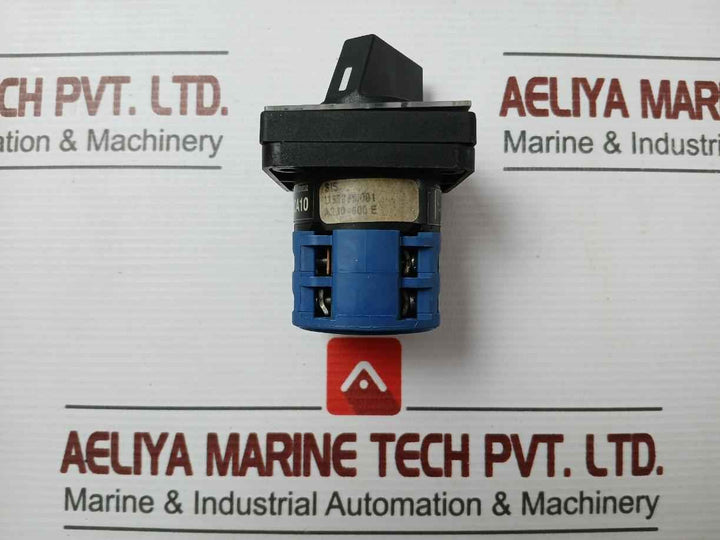 Part No: Ca10 Kraus & Naimer A230.600 E, Rotary Cam Switch 20A 300Vac Ac-21A