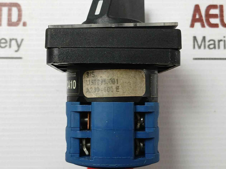 Part No: Ca10 Kraus & Naimer A230.600 E, Rotary Cam Switch 20A 300Vac Ac-21A