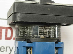Part No: Ca10 Kraus & Naimer A230.600 E, Rotary Cam Switch 20A 300Vac Ac-21A