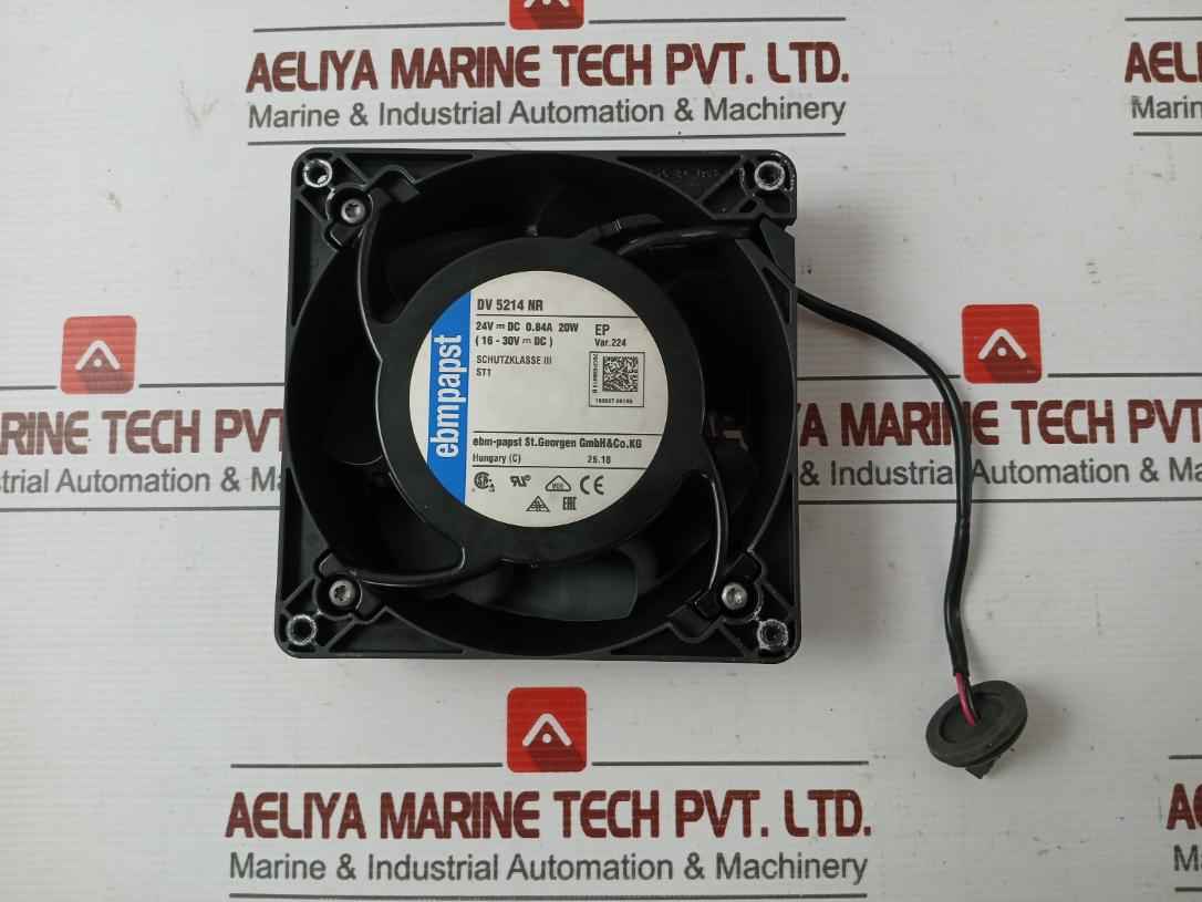 Part No: Dv 5214 Nr Axial Cooling Fan 24Vdc 20W Brand Ebm-papst