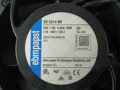 Part No: Dv 5214 Nr Axial Cooling Fan 24Vdc 20W Brand Ebm-papst