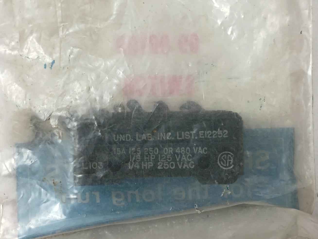 Partlow L103 Micro Switch New
