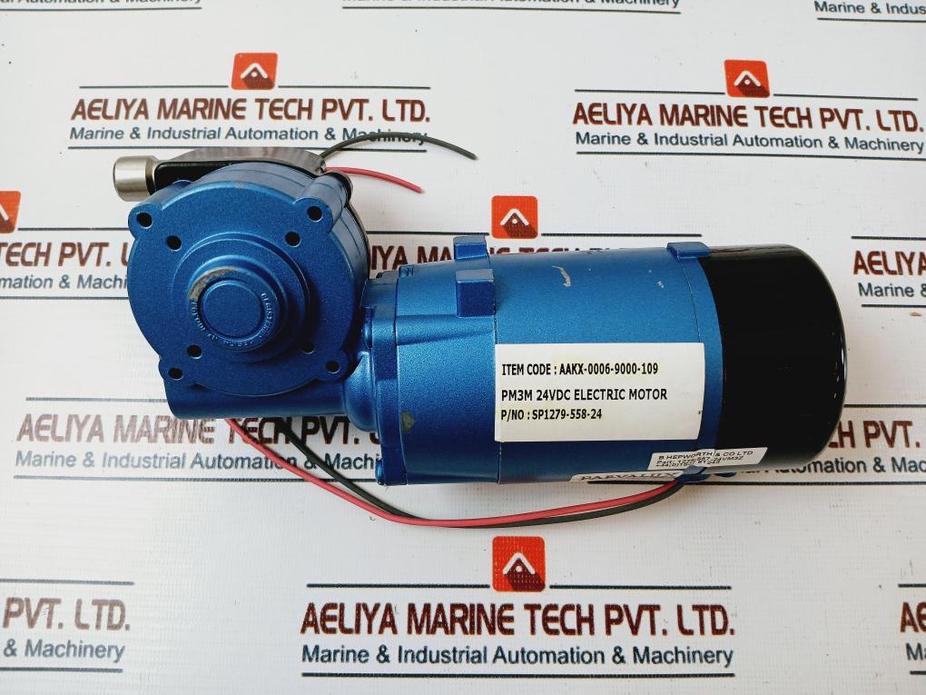 Parvalux Pm3-0044/Cont Pmdc Right Angle Gear Motor Sp1279-558-24, 24 Dc