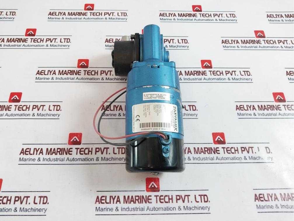 Parvalux Pm3-0044/Cont Right Angle Gear Motor 3000Rpm 24Vdc 69W 4.5A