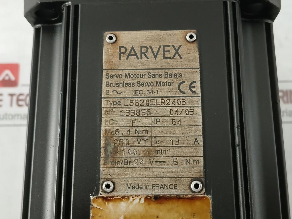 Parvex Ag100-412400000001 1033902 Brushless Ac Servo Motor Ls620Elr2408 10-32V
