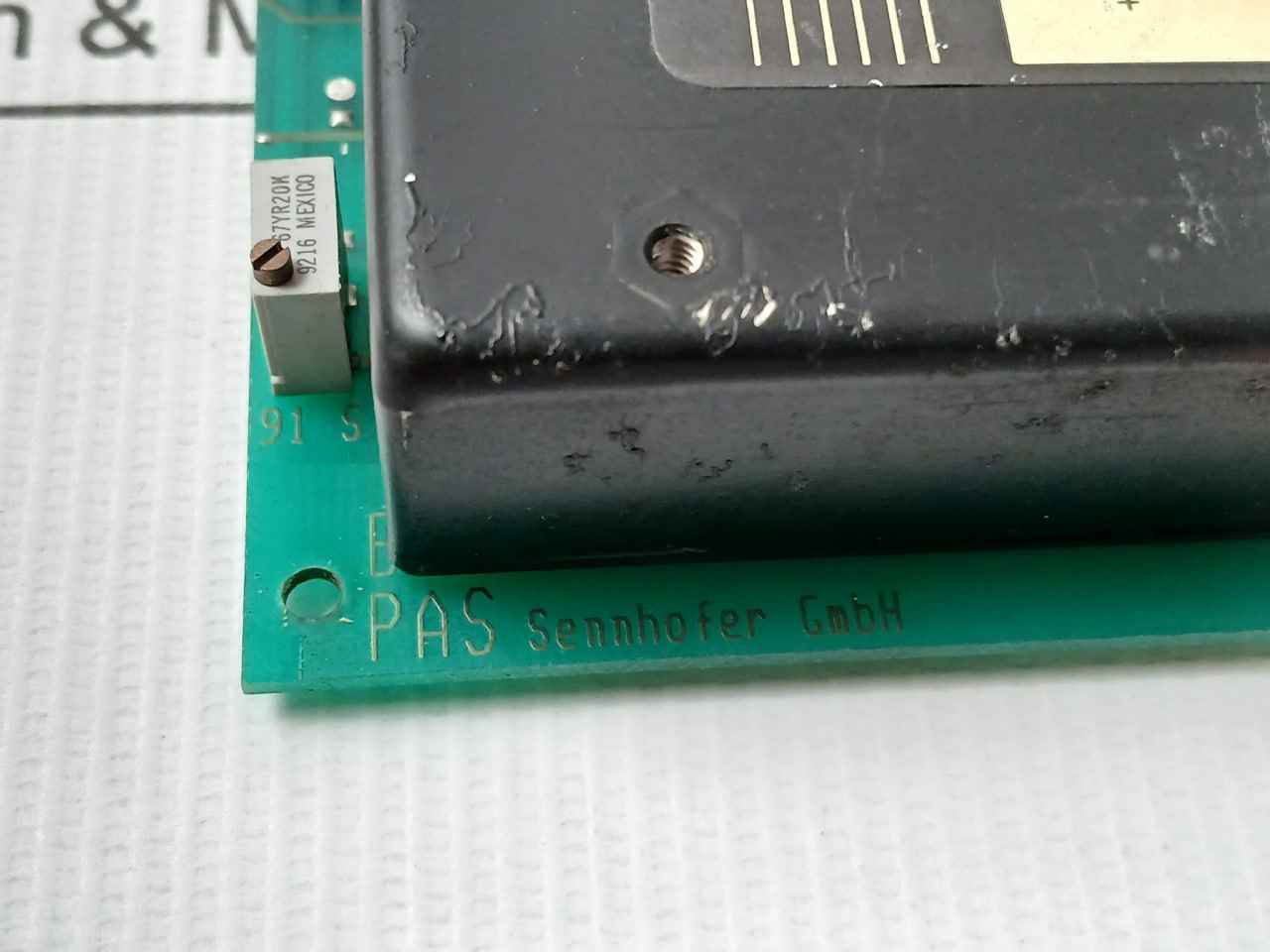 Pas Sennhofer 91 S 012 Power Conversion Pcb Unit 18-36 Vdc