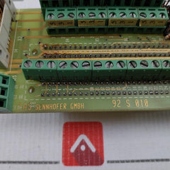 Pas Sennhofer 92 S 010 Terminal Interface Board Module 9224