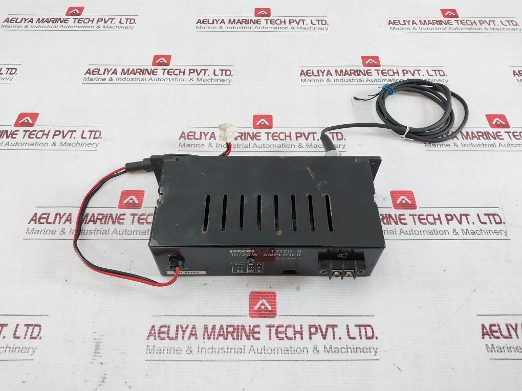Paso T1120-b Series 1000 Amplifier 10/20W 12V/24V Dc 4/8 Ω