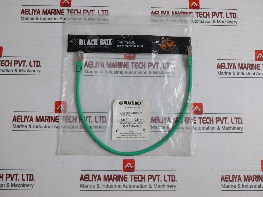 Patch Cable 0.5M Green Eve632-00M5 Black Box Cat6 S/Ftp