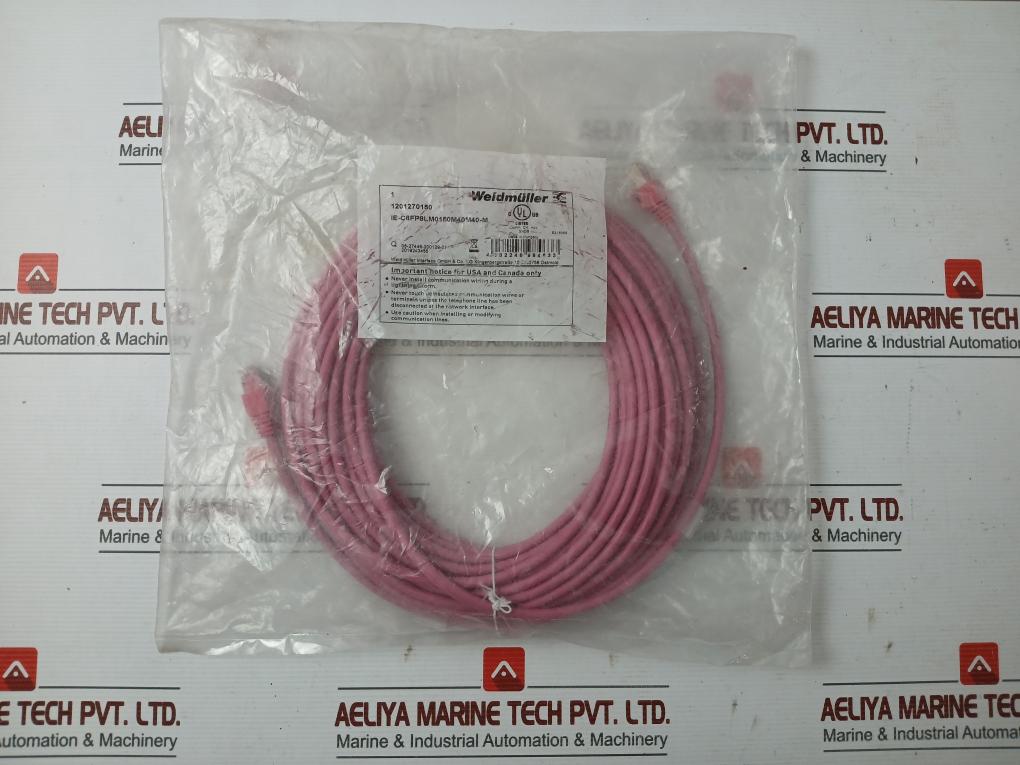 Patch Cable Part No: Ie-c6Fp8Lm0150M40M40-m Brand Weidmüller