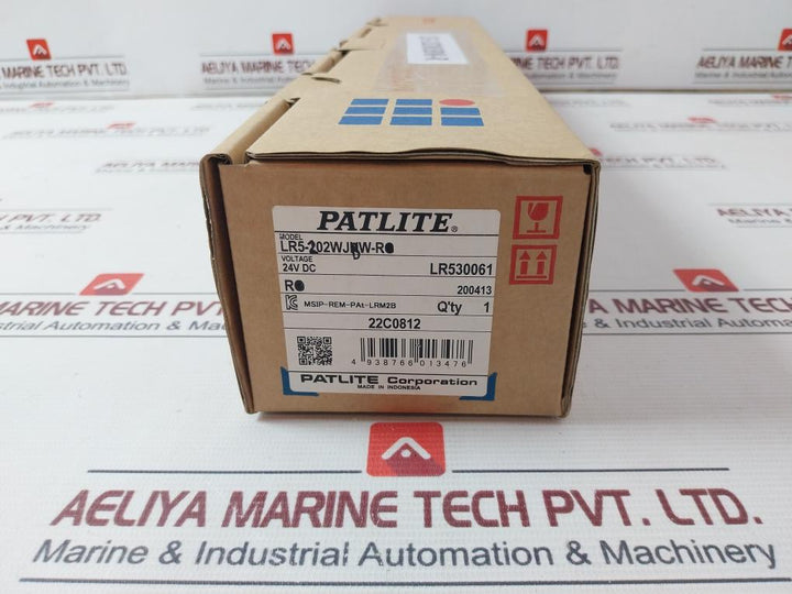 Patlite Lr5-102Wjbw-r Direct Mount Signal Tower 24V Dc 0.25A 6.6W
