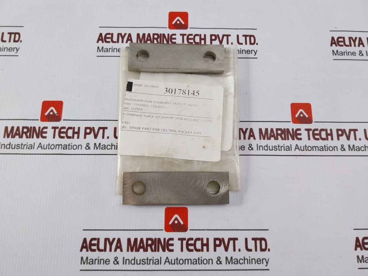 Patriot 115-0003 Plate For Central Racker Arm 30X100X8Mm