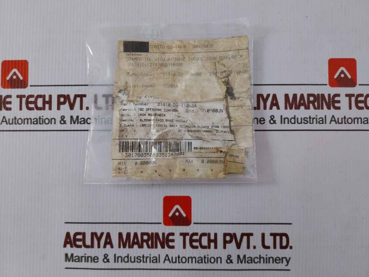 Patriot 21410-dd-110408 Lower Clamp For Key Torque Iron Roughneck