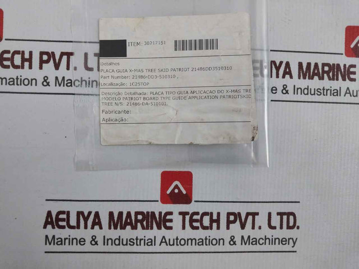 Patriot 21486-dd3-510310 Board Type Guide Application Skid Tree 30217151