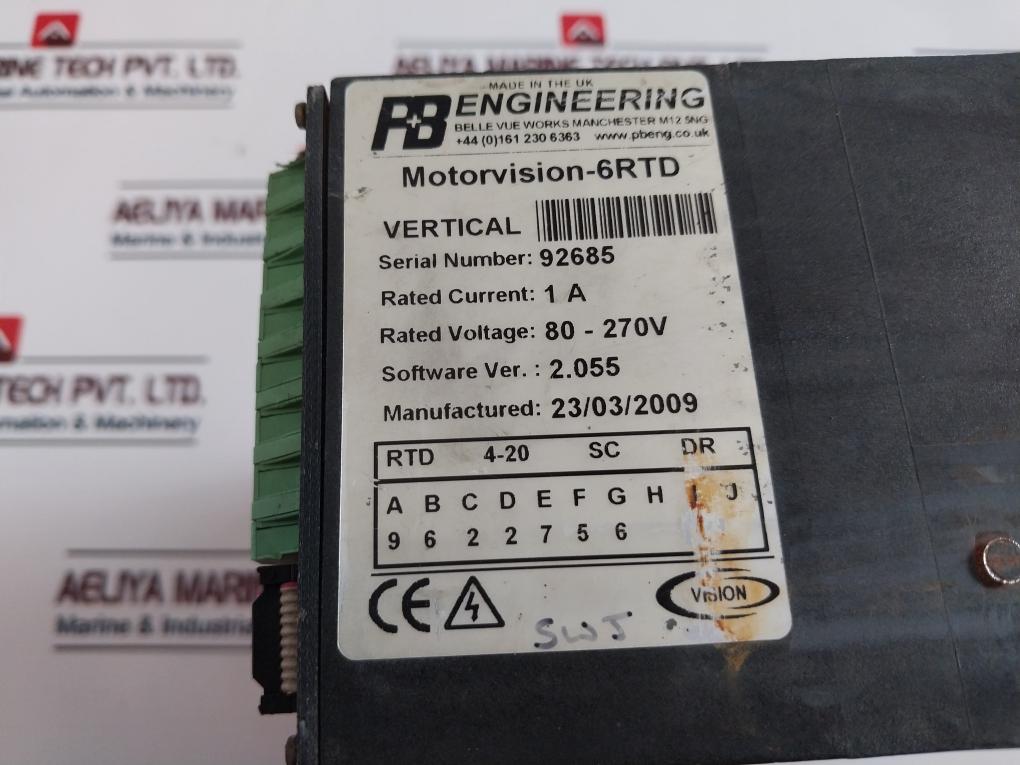 Pb Motorvision-6Rtd Protection Relay 80-270V