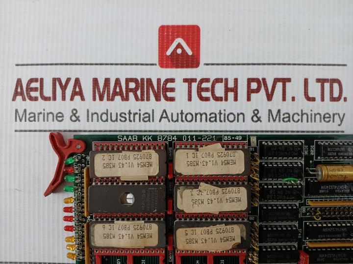 Pcb-Card-Saab-Marin-Kk-8784-011-221-Mem-54-3