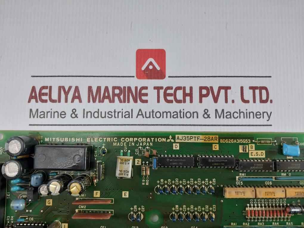 Pcb For Remote I/O Unit Mitsubishi Electric Aj35Ptf-28Ar