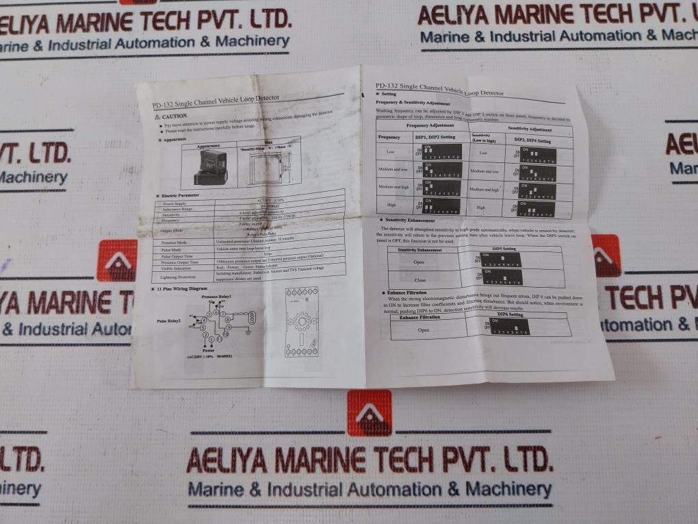Pd-132 Single Channel Vehicle Loop Detector With Base 10A 400Vac